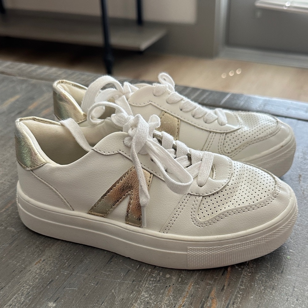 MIA White and Gold Girls Sneakers